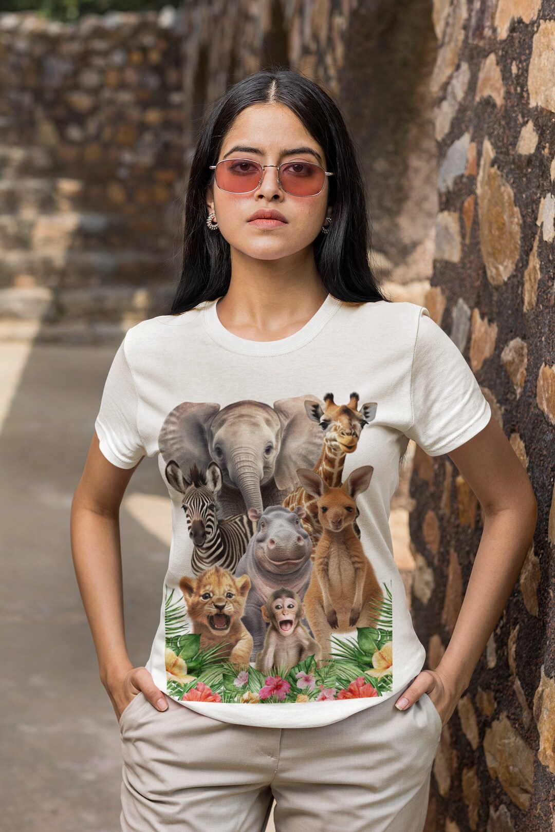 Instant Digital Download Wildlife Animals Zoo Safari Party Graphics