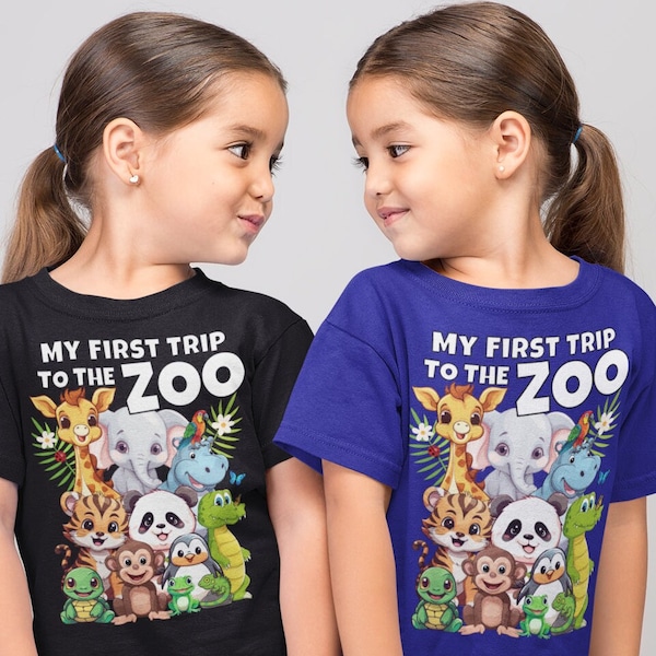 First Trip To The Zoo Cute Animals PNG Instant Digital Download PNG DIY T-shirt