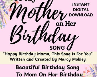 Happy Birthday Momma This Song Is For You Birthday Song For Mom From Daughter Created By Marcy Mobley