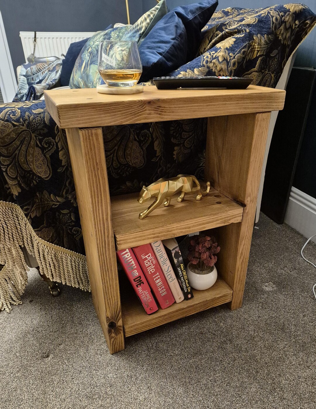 Reading Nook Diy Chair Side Table 20cm Rustic Side Table With