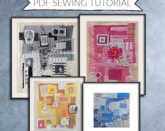 Oeuvre d'art au point lent - instructions de couture lente (téléchargement numérique)