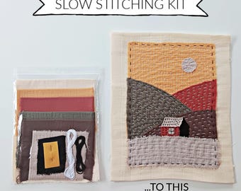 Little Autumn Cabin - Slow Stitch Kit