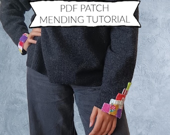 Patch Mending - hand sewing instructions (digital download)