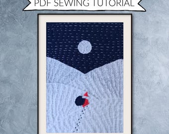 Promenade de Noël du Père Noël - instructions de couture lente (téléchargement numérique)