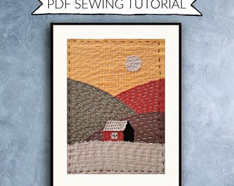 Petite cabane d'automne - instructions de couture lente (téléchargement numérique)