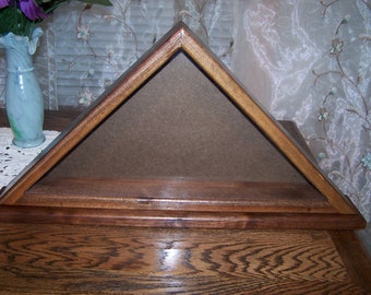 Cherry Wood 4 X 6 Flag Display Case