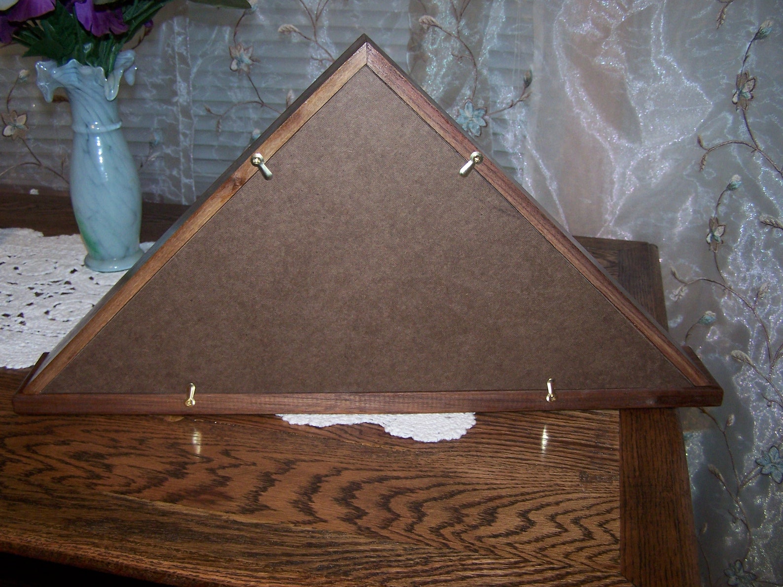 Walnut Wood Flag Display Case 3' X 5' Flag Usa Made Etsy