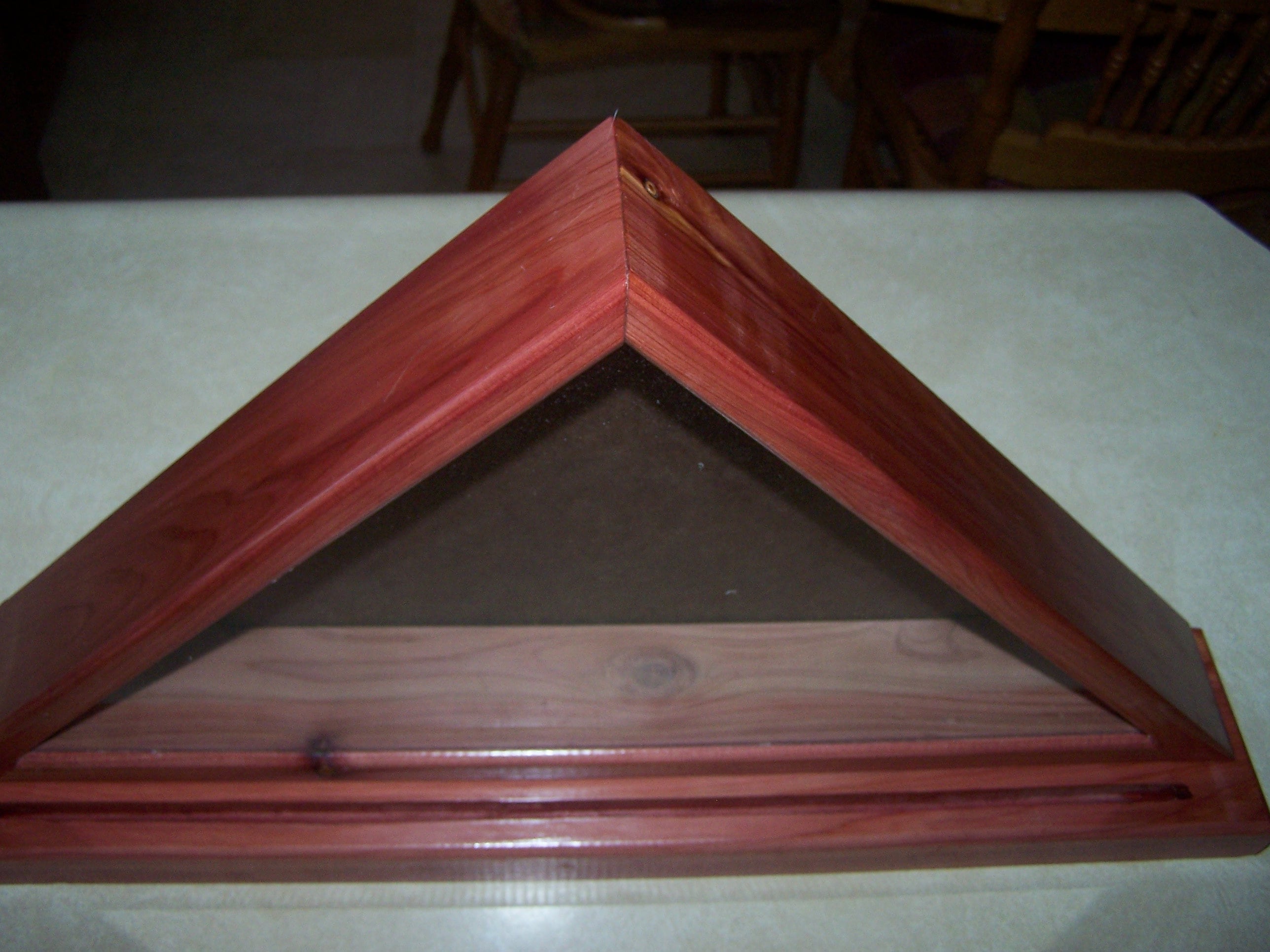 Aromatic Cedar Red Wood Flag Display Case for Small 3' X Etsy