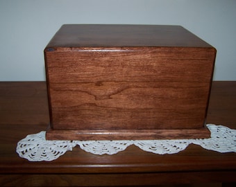 Cherry wood adult Cremation Urn USA