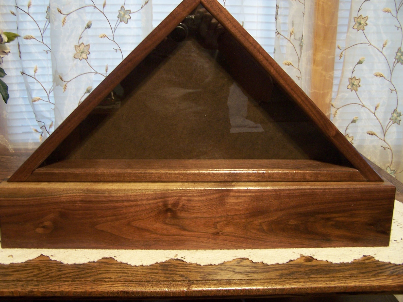 Wood Flag Display Case with Base 4' X 6' Flag USA Made Etsy