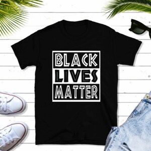 Schwarz lebt Materie T Shirt | BLM Shirt | Rallye Shirt