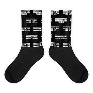 Brooklyn Girl For Life Socks| Brooklyn Pride| NYC Pride| Stocking Stuffer| Gifts for Her| New York City