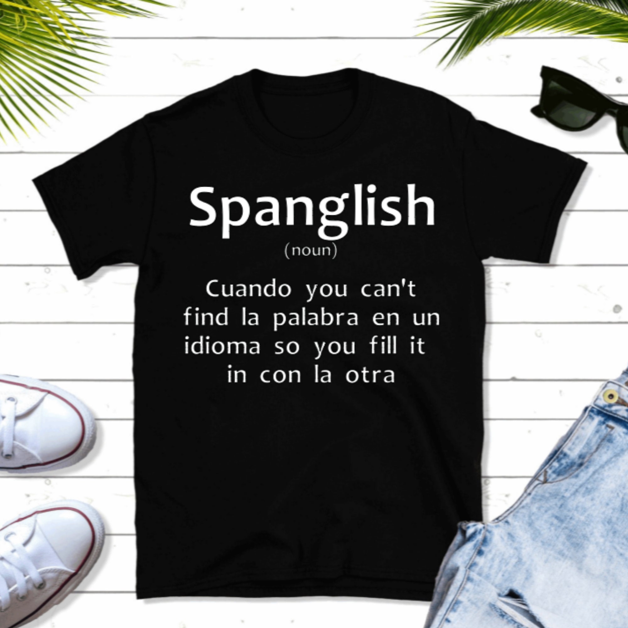 Spanglish T Shirt Latin Pride Spanish T Shirt Gift for Etsy