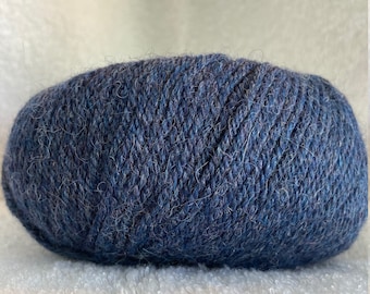 100% Baby Alpaca Yarn Indiecita DK (Dark Blue/Melange Blue- M66)