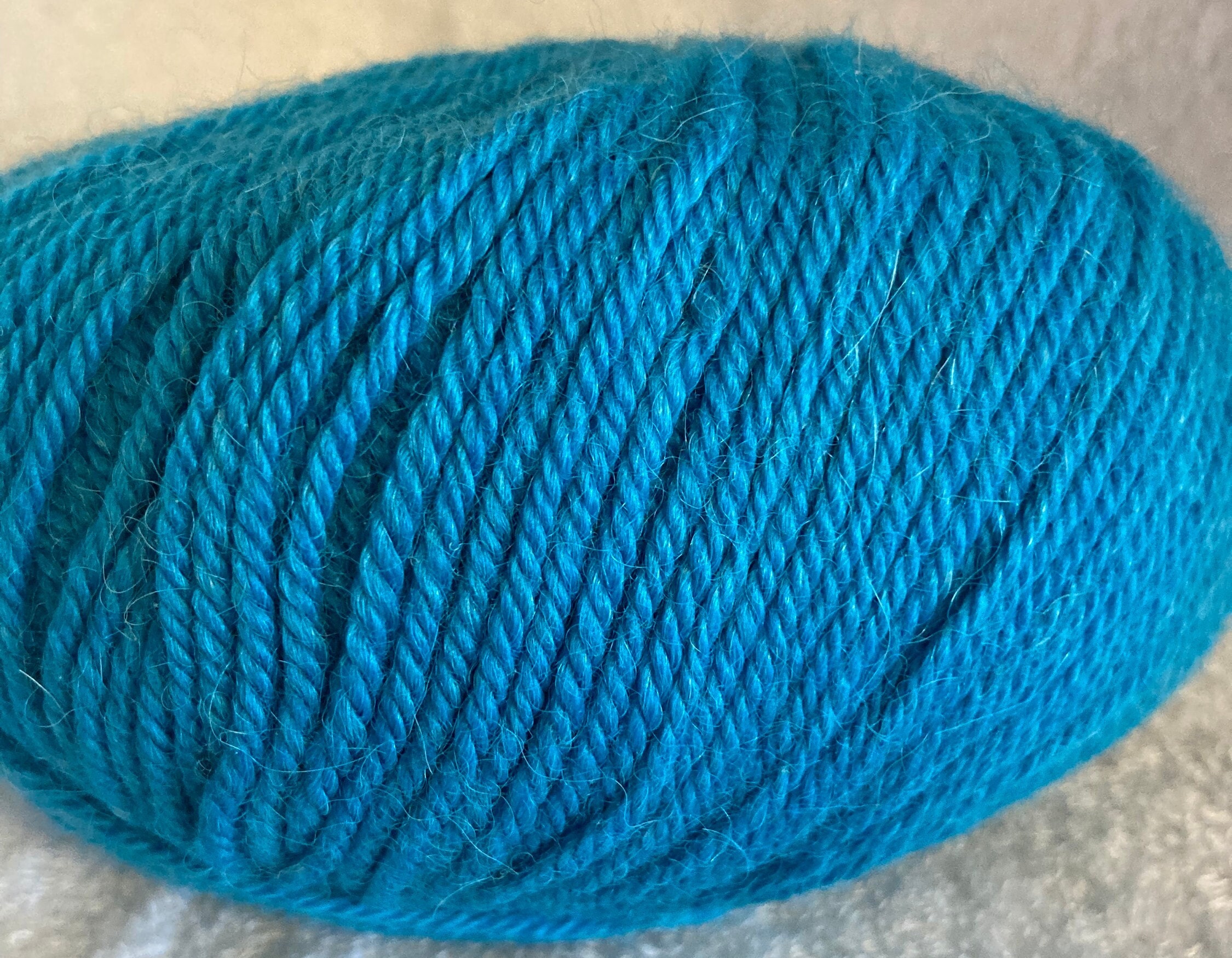 100% Baby Alpaca Yarn Indiecita DK (turquoise/bright Blue