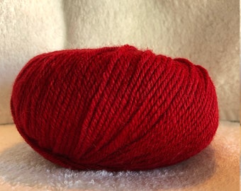 100% Baby Alpaca Yarn Indiecita DK (Red/Deep Red - RJ2055)