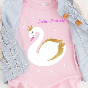 Swan Princess SVG - cartoon animal cake toppers svg, png, eps clipart printable & cuttable designs. Vector image DIGITAL DESIGNS for cricut!