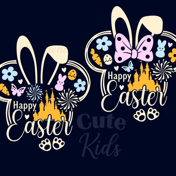 Happy Easter Mouse Head SVG Design – Holiday Decor Svg cut files for cricut & eps, ai, png, pdf printable. Vector graphics DIGITAL DOWNLOAD!