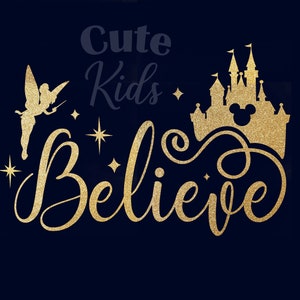 Believe Quote SVG - Fairy Christmas Season Decor Pliki Svg do cięcia dla cricut i eps, ai, png, pdf clipart. Grafika wektorowa CYFROWE POBIERANIE!