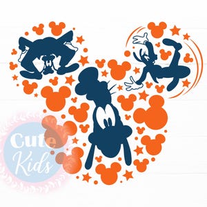 Goofy Mickey Mouse Head SVG – Vacation Trip Decor Cut Files -Vector Graphics -DIGITAL DOWNLOAD! -Commercial Use -Crafters -Instant Download!