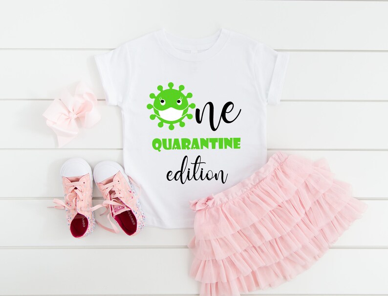 Download First Birthday Quarantine Edition SVG for Onesies Virus | Etsy