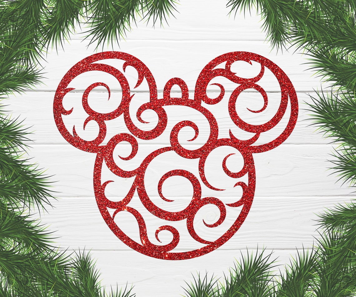 Mickey Head Ball Ornament SVG file Christmas 2020 Decor svg Etsy