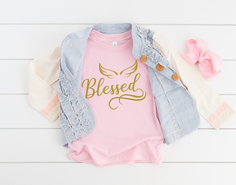 Download Blessed Quote svg for kids Cute T-shirt Design SVG cut ...