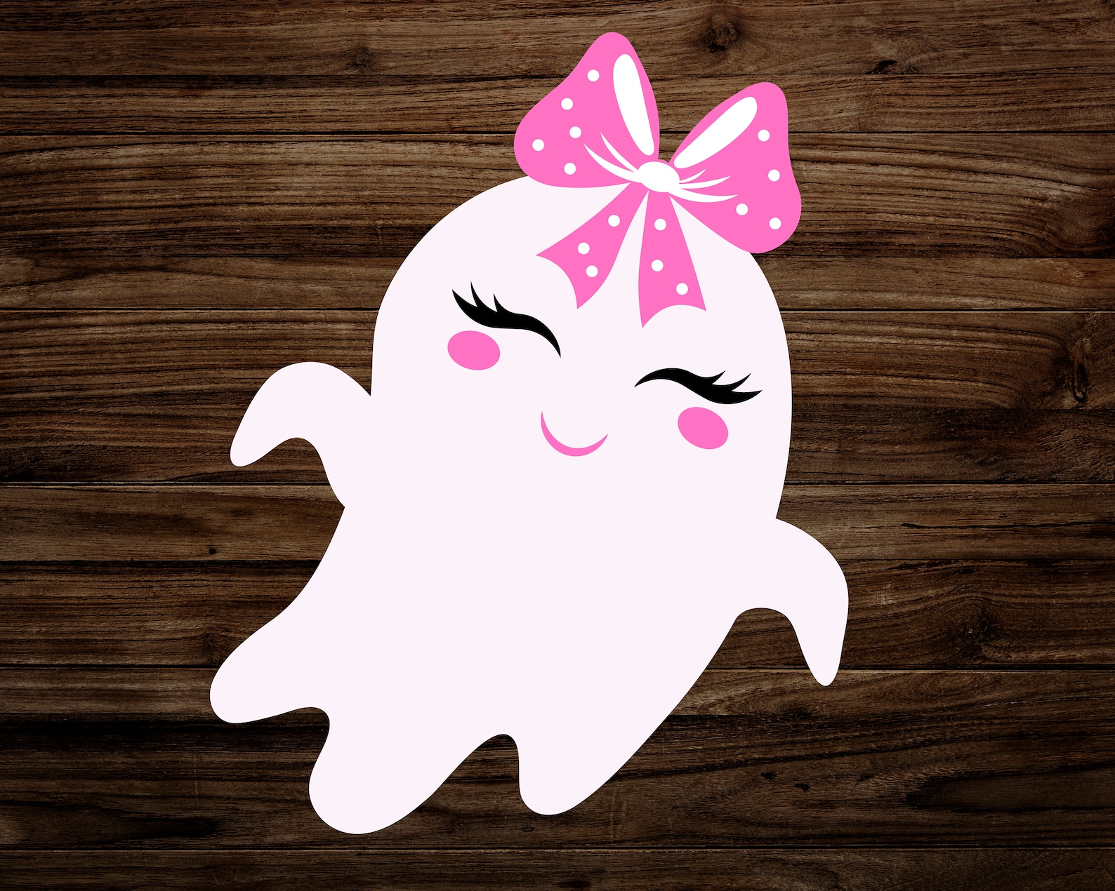 Cute Halloween Ghost SVG for Girls Pretty Spook Svg Cut - Etsy