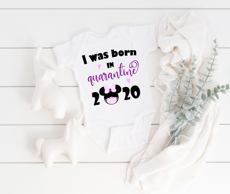 Download Minnie SVG Design for Onesies Born in Quarantine 2020 svg ...