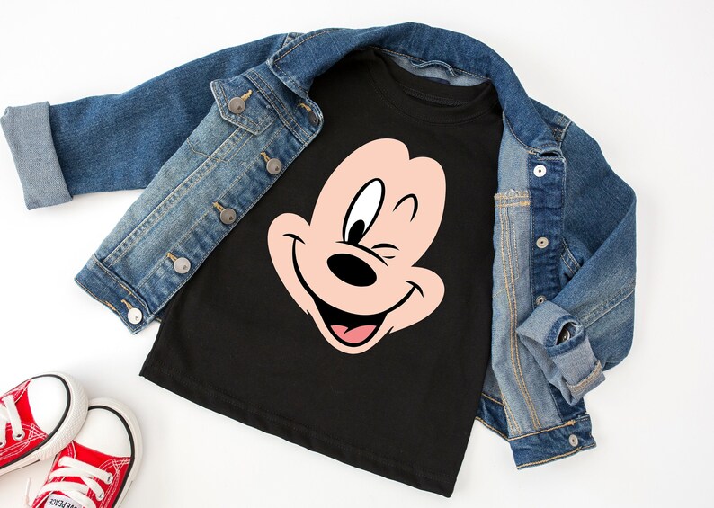 Download Disney Mickey Smiling Face SVG Design for T-shirts svg cut | Etsy
