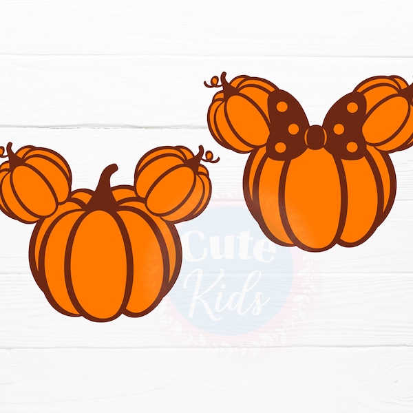 Mouse Head Pumpkins – Halloween 2023 SVG cut files for cricut & png, eps, pdf clipart printable. Vector graphics DIGITAL DOWNLOAD!!!