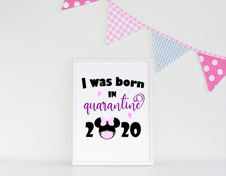 Download Minnie SVG Design for Onesies Born in Quarantine 2020 svg ...