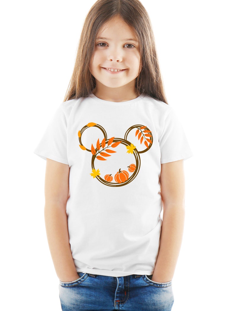 Mickey Head Pumpkin Fall SVG for Tshirts Thanksgiving svg  Etsy