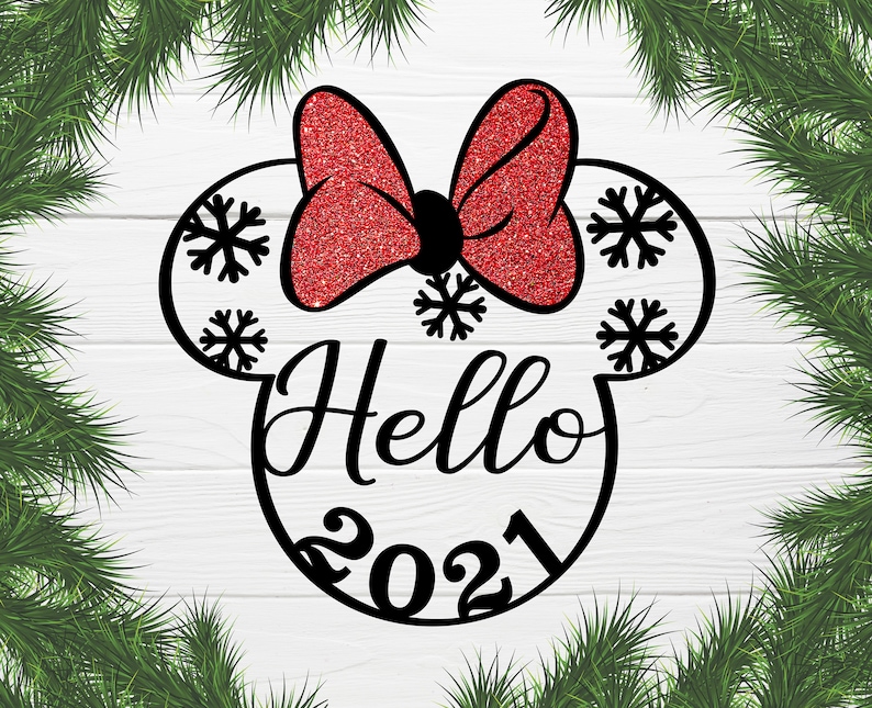 Download Disney Mickey Minnie 2021 SVG New Year Holiday décor svg ...