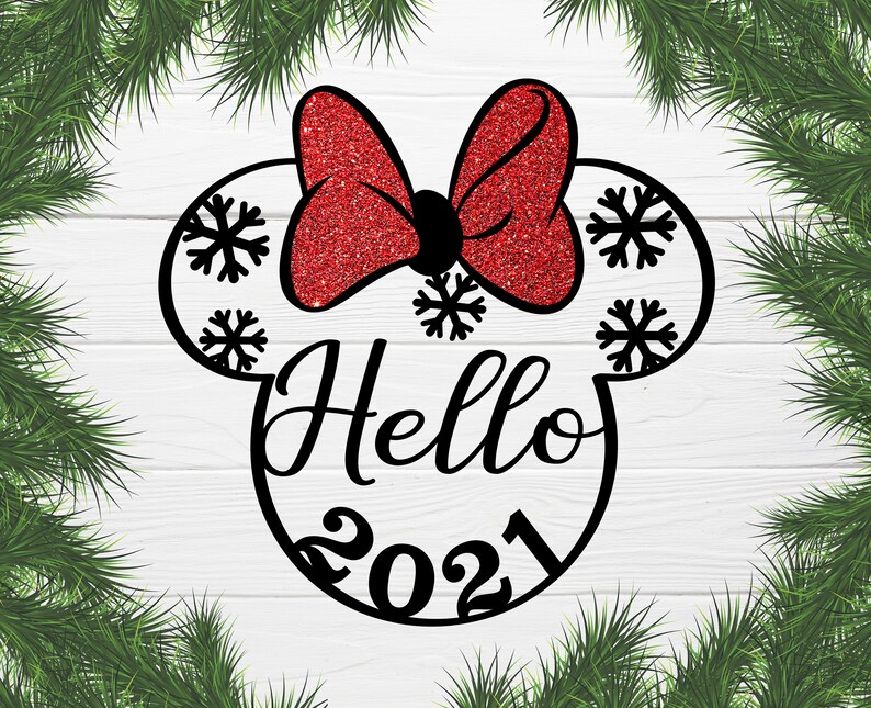 Download Disney Mickey Minnie 2021 SVG New Year Holiday décor svg ...