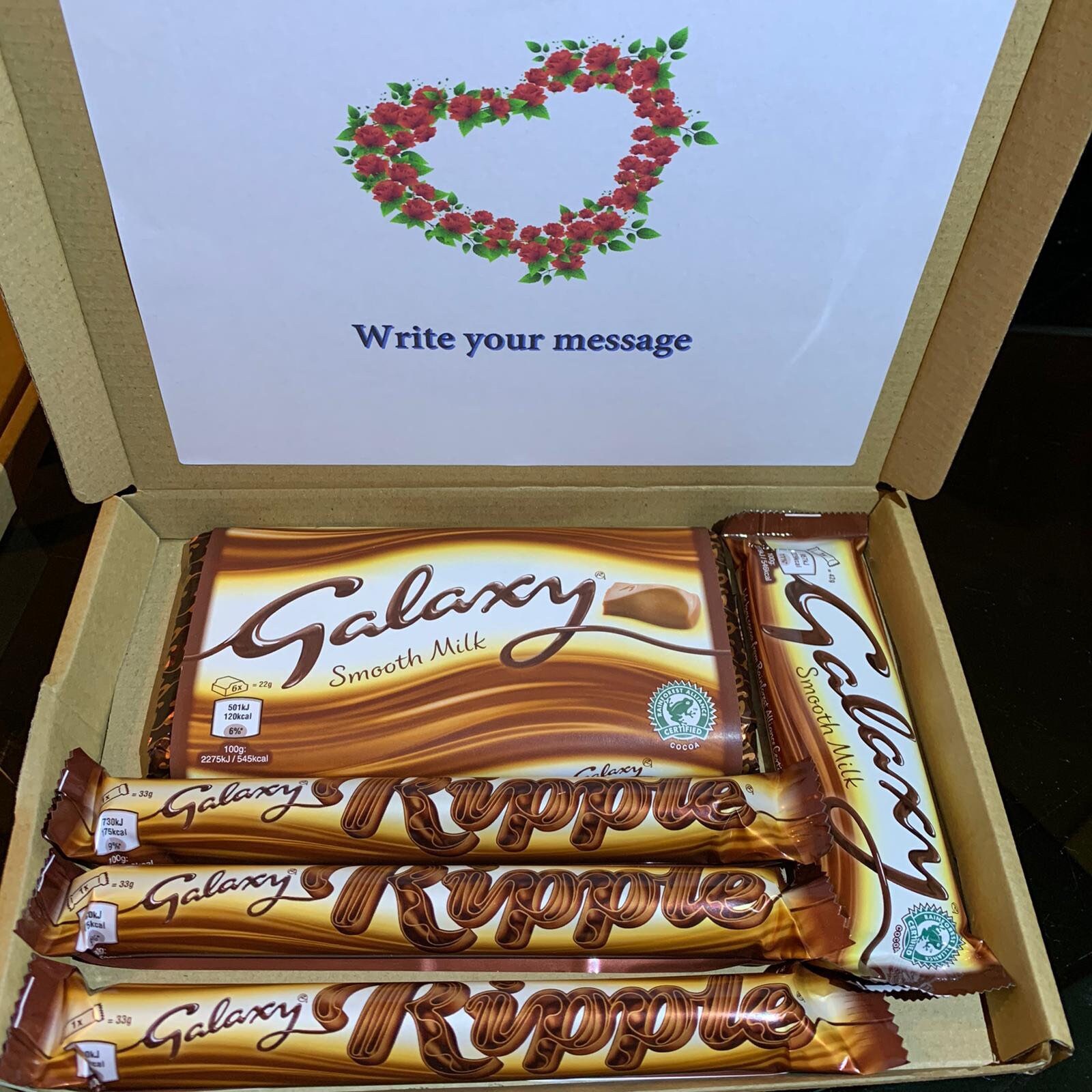 Galaxy Letter Box Gift Box Selection Chocolate Sweet Hamper Etsy UK