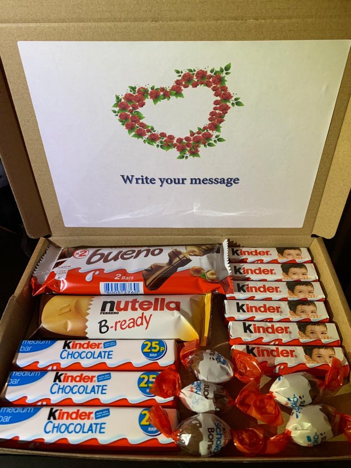 Letter Box Kinder Gift Box Selection Chocolate Hamper Miss You Etsy UK