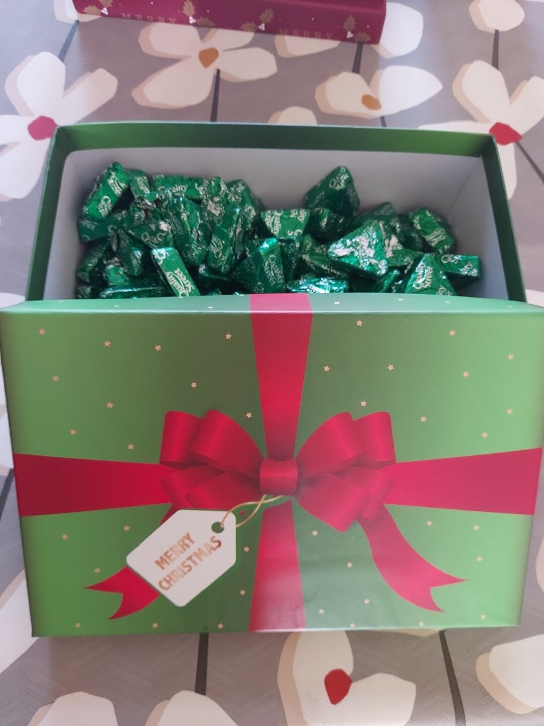 Quality Street Green Triangle Chocolate Merry Christmas Etsy UK