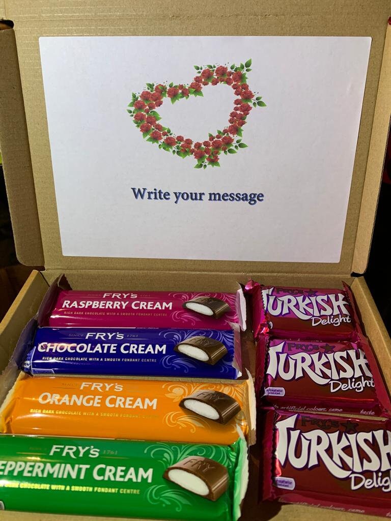 Letter Box FRY's Turkish delight Gift box Selection Etsy