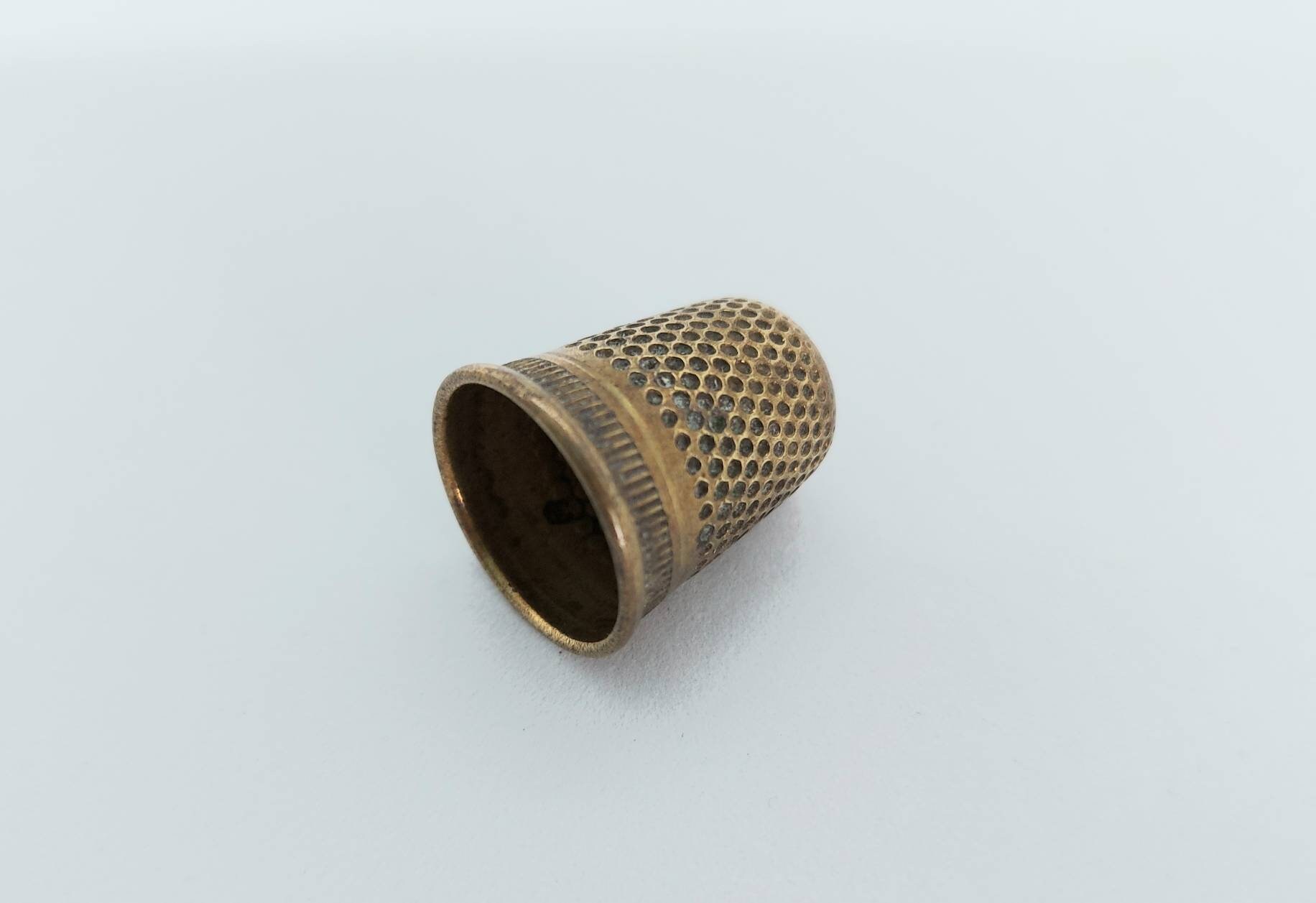 Vintage Brass Thimble Etsy