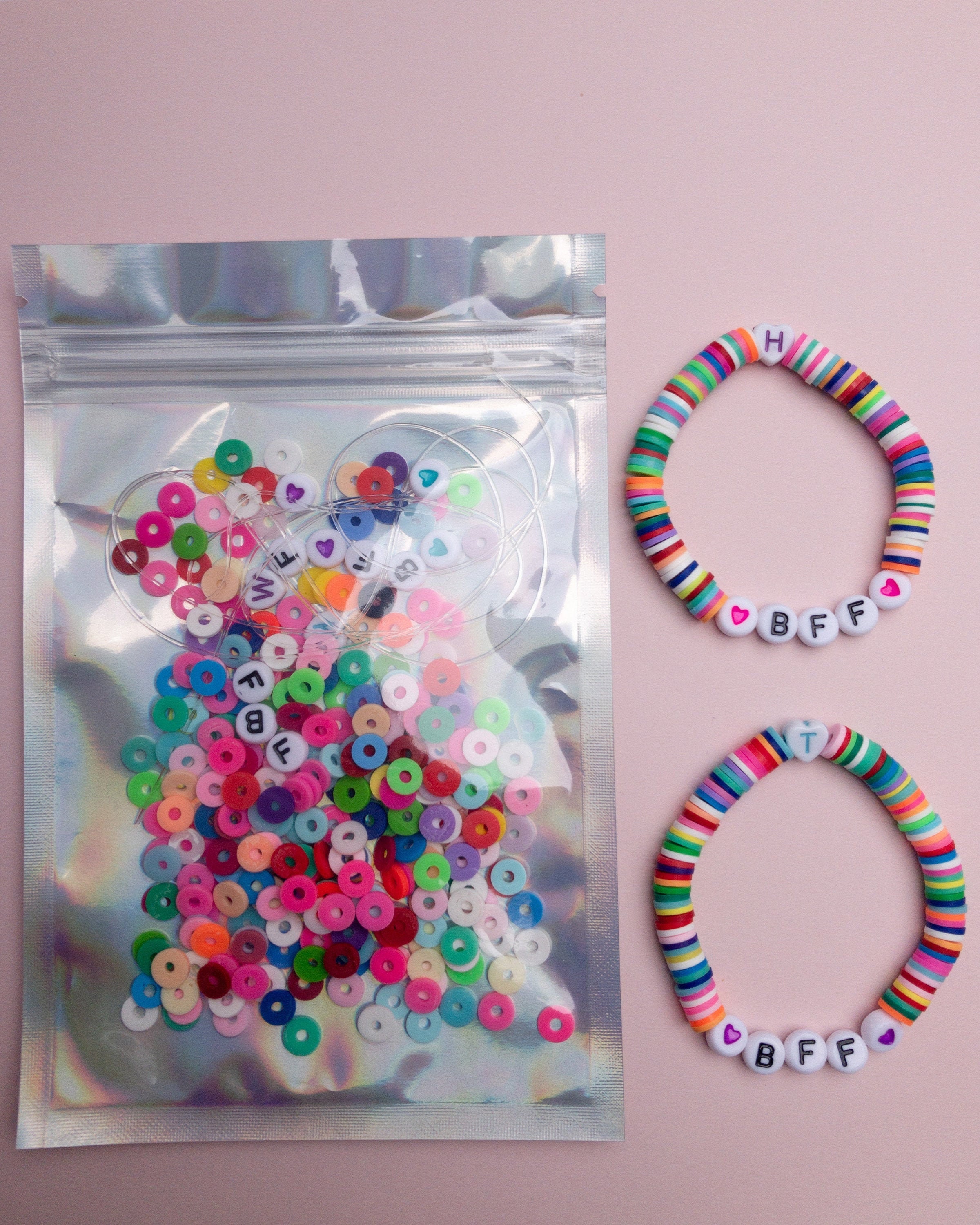 Clay Beads Bracelet Kit Friendship Bracelet Making Kit Girls