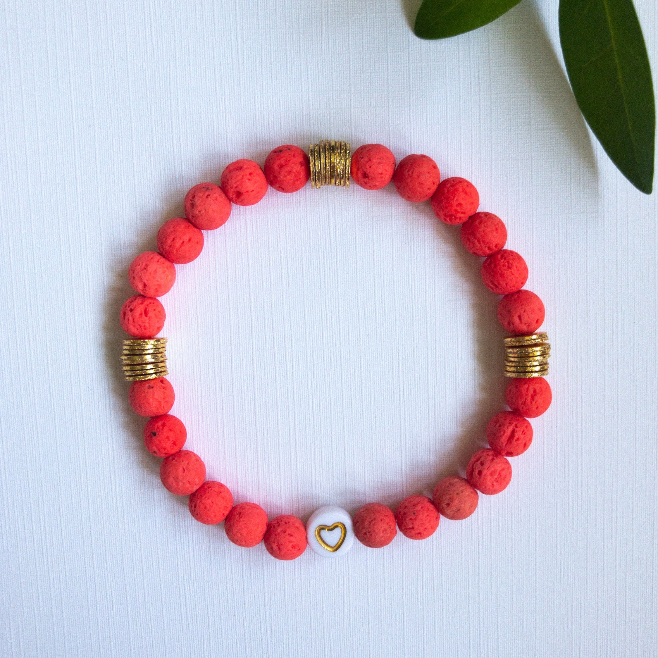 Beaded Stretch Heart Bracelet Colorful Womens Stretch Etsy