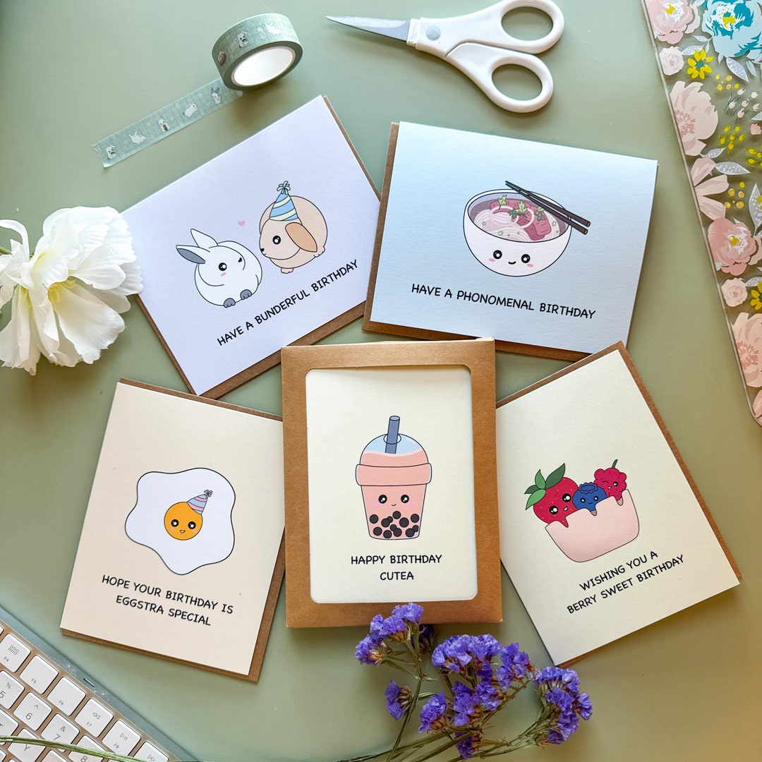 Birthday Cards Boxed Set | 5 Card Variety Pack Greeting Cards Birthday ...