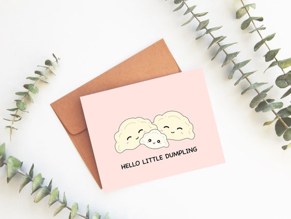 Biglietto di auguri Hello Little Dumpling: congratulazioni per il nuovo nato - Italia