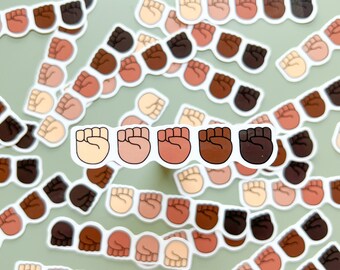 Stand In Solidarity Donation Sticker | Black Lives Matter Sticker 100% of Profits Donated For Charity Fundraising Social Justice Symbol