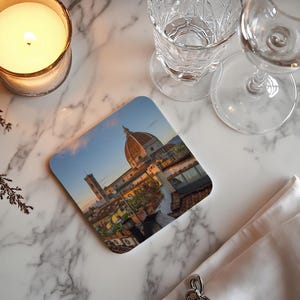 Drinking Coasters - Italy Photographs - 4 | Genuine Cork Bottom | Hostess Home Decor Gift | Travel Memories