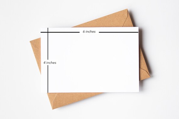  Blank Cards and Envelopes 4x6, 30 Pack Brown