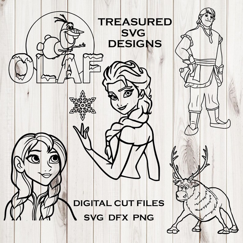 Download Frozen SVG bundle cut file Disney SVG bundle Elsa and | Etsy