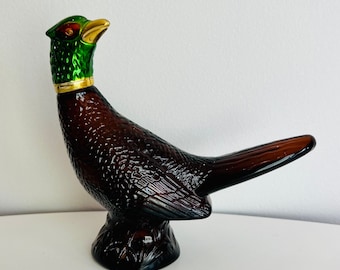Vintage Avon Tai Winds Pheasant Decanter, Hunting Decor