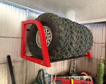 Model Tire Rack 1:10 Scale, Scale RC Crawler Garage Accessory, 3D Printed Model, Gift